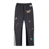 SC Letter Spatter Ink Graffiti Print Patchwork Casual Pants DF-018