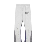 SC Letter Spatter Ink Graffiti Print Patchwork Casual Pants DF-018