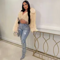 SC Sexy Faux Fur Short Coat ZSD-0651