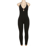 SC Sexy Backless Sling Solid Jumpsuit XEF-39457