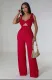 SC Sleeveless Tie Up Solid Color Jumpsuit XHXF-8669