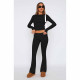 SC Fashion Solid Color Long Sleeve Two Piece Pants Set YD-012-D2