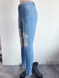 SC Casual Denim Slim Holes Jeans GXJF-Amy54-23010xt1688