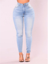 SC High Waist Casual Pencil Jeans GXJF-0790