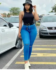 SC Fashion Slim Denim Calf Pants GXJF-Amy25-6635xjm2130