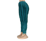 SC Solid Color Tassel Slim Pant AIL-225