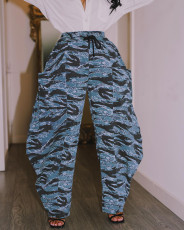 SC Casual Camouflage Print Wide Leg Pants YMT-6389