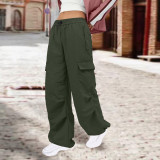 SC Solid Color Multi-Pocket Loose Pants BGN-0018