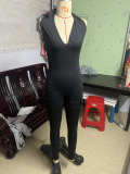 SC Sexy Backless Halter V-neck Sports Jumpsuit GYZY-8831