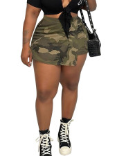 SC Camouflage Fashion Irregular Shorts MUKF-9211