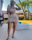SC Knits Halter Tie Up And Tassel Skirt Sexy 2 Piece Set JPF-1095