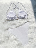 SC Sexy Patchwork Tie Up Bikinis Swimsuit 2 Piece Set CASF-6630