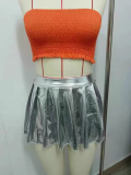 SC Ruffled Pleated Half-Body Skirt GBGF-2023326