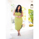SC Plus Size Fashion Sleeveless Drawstring Midi Dress QYXZ-9983