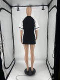 SC Fashion Short Sleeve Patchwork T Shirt XHAF-10194