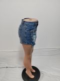 SC Fashion Irregular Denim Half-body Skirt QXTF-82052