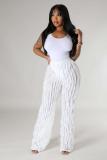 SC Mesh Wave Ruffle Wide Leg Pants GFDY-1260