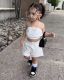 SC Kids Girl's Wrap Chest Tops Shorts Two Piece Set GYAY-M8067 