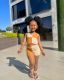 SC Kids Gril's Color Block Backless Vest Two Piece Shorts Set GYAY-M8035 