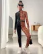 SC Kids Girls Long Sleeve Printed Color Block Jumpsuit GYAY-M8023 