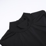 SC Sexy Backless Bow Maxi Dress FL-YY24070