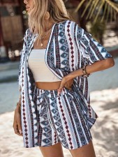 SC Beach Vacation Casual Printed 2 Piece Shorts Set JRF-3759