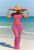 SC Hollow Out Halter Bareback Beach Long Skirt 3 Piece Set ZSD-0664