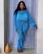 SC Tassel Knit Hollow Out Split Jumpsuit ZSD-0310