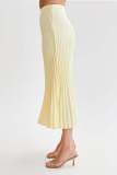 SC Press Pleated Casual Half Body Skirt ANDF-2405