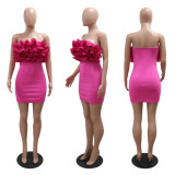 SC Off Shoulder Pleated Lace Mini Dress CYA-901134