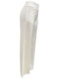 SC Solid Color High Waist Micro Flare Pants QODY-6003