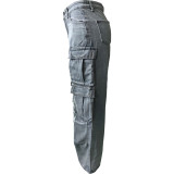 SC Fashion Denim Multi-Pocket Wide Leg Jeans WAF-77660