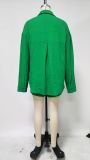 SC Solid Color Long Sleeve Shirt Two Piece Shorts Set MIL-T107