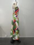 SC Casual Print Sleeveless Long Dress OD-8704