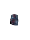SC Fashion Stained Denim Mini Skirt MOF-8955