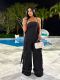 SC Casual Solid Color Loose Wide Leg Jumpsuit ZSD-0665