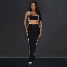 SC Sexy Wrap Chest And Sling Jumpsuit 2 Piece Set BY-6950