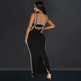 SC Sexy Wrap Chest And Sling Jumpsuit 2 Piece Set BY-6950