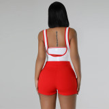 SC Sleeveless Tube Tops Strappy Romper Sexy Two-piece Set MUE-8062