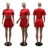 SC Casual Print Loose Tops And Skirts 2 Piece Set CYA-901154