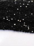 SC Fashion Sequins Solid Color Straight Shorts SFY-TW022