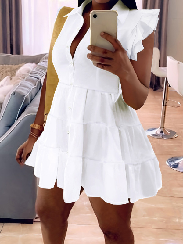 SC Summer Fashion Solid Color Dress SFY-401