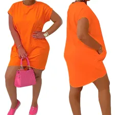 SC Solid Color Casual Dress SFY-TW162