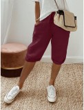 SC Casual Solid Color Five-minute Pants GYSM-W0739