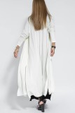 SC Solid Color Pullover V-Neck Dress Cardigan Jacket Set GYSM-W0743