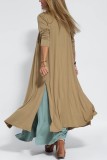 SC Solid Color Pullover V-Neck Dress Cardigan Jacket Set GYSM-W0743