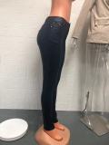 SC Solid Color PU Leather Pencil Pant GYSM-W0313
