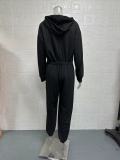 SC Solid Color Hooded Loose Jumpsuit GYSM-W0729