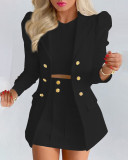 SC Fashion Long Sleeve Blazer And Skirt Two Piece Set GYSM-W0502