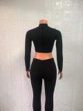 SC Solid Color Long Sleeve Pants Sport Two Piece Set GYSM-W0305